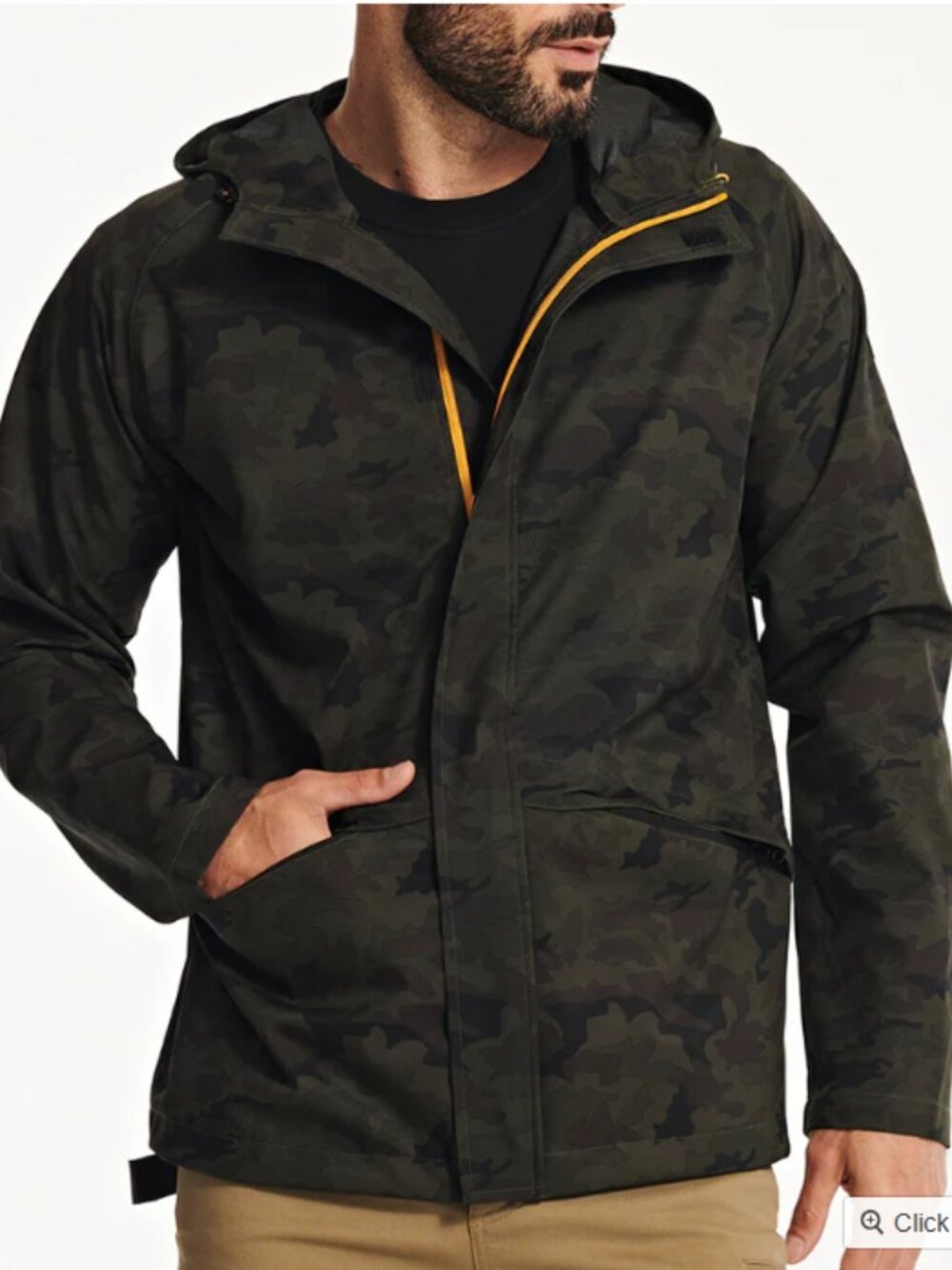 CAT Caterpillar Men's Essential Rain Jacket Camo XL NWT/EUC